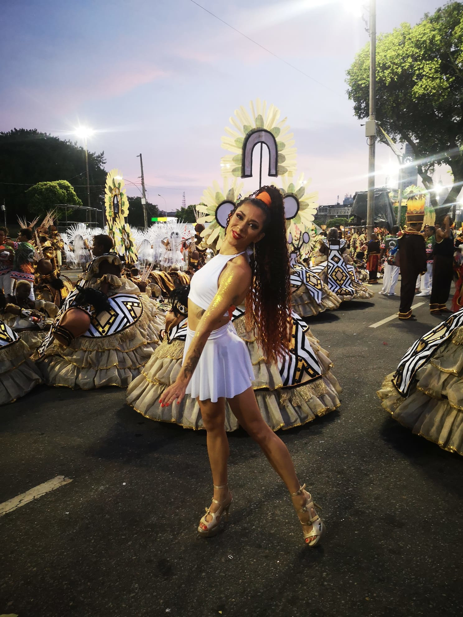 Defile Marjo avec l'écolede samba Unidos De Belford-Roxoi en 2022 à Rio